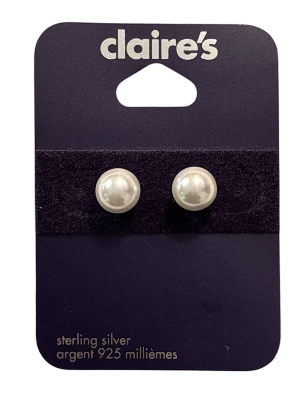 Claire's Sterling Silver Pearl Studs
